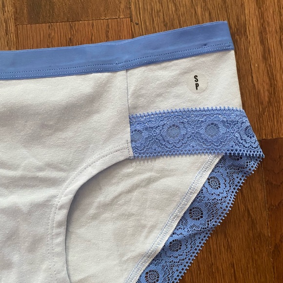 NWT Aerie baby blue lace trim underwear size small - Picture 2 of 3